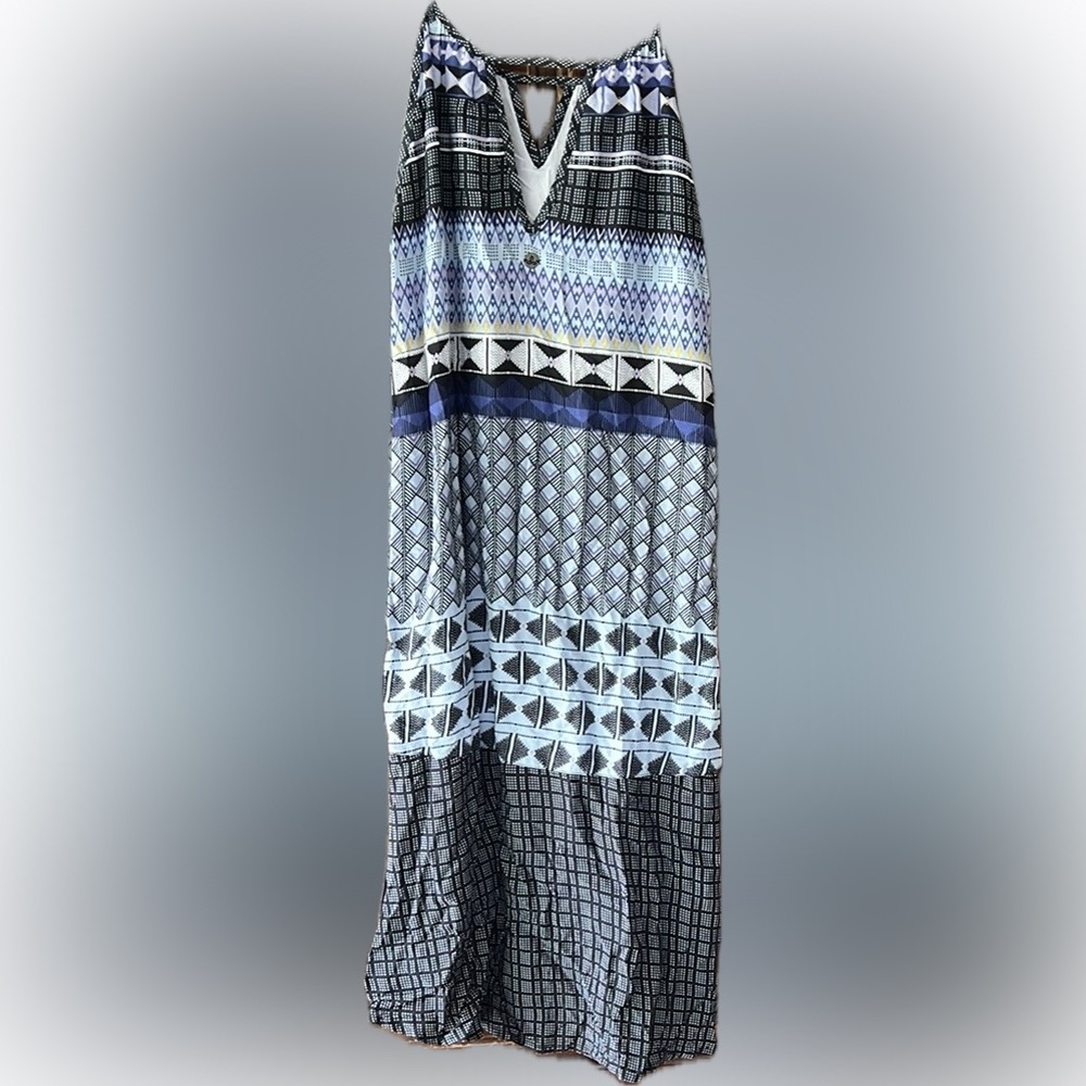 Prana Geometric Patterned Maxi Dress SIZE MEDIUM